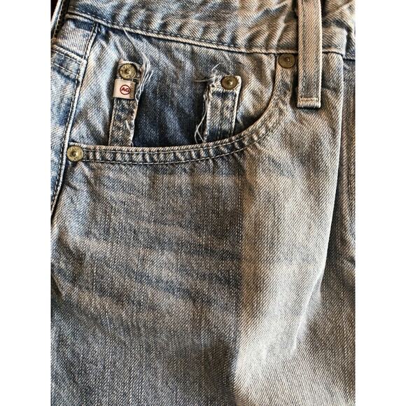 AG Adriano Goldschmied Jeans The Sandy Colorblock Patchwork Mini Skit Size 29 - Picture 11 of 12